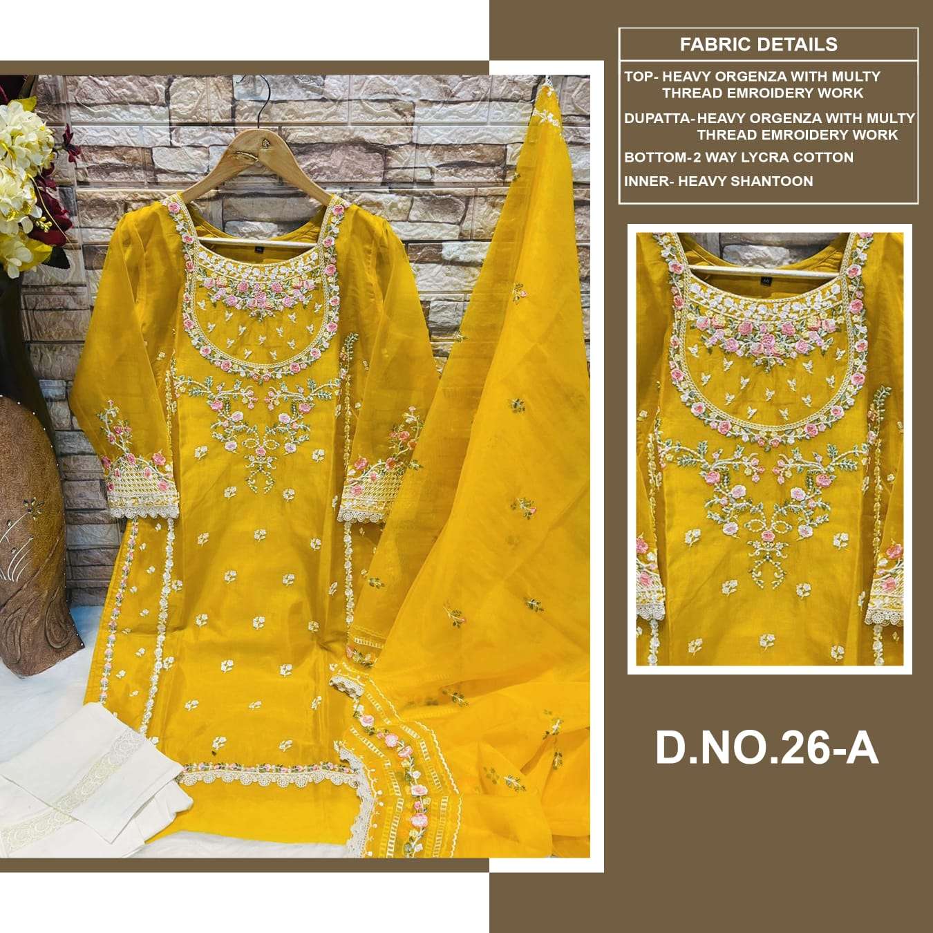 aarsh 026 colour organza designer stich free size salwar kameez wholesaler surat