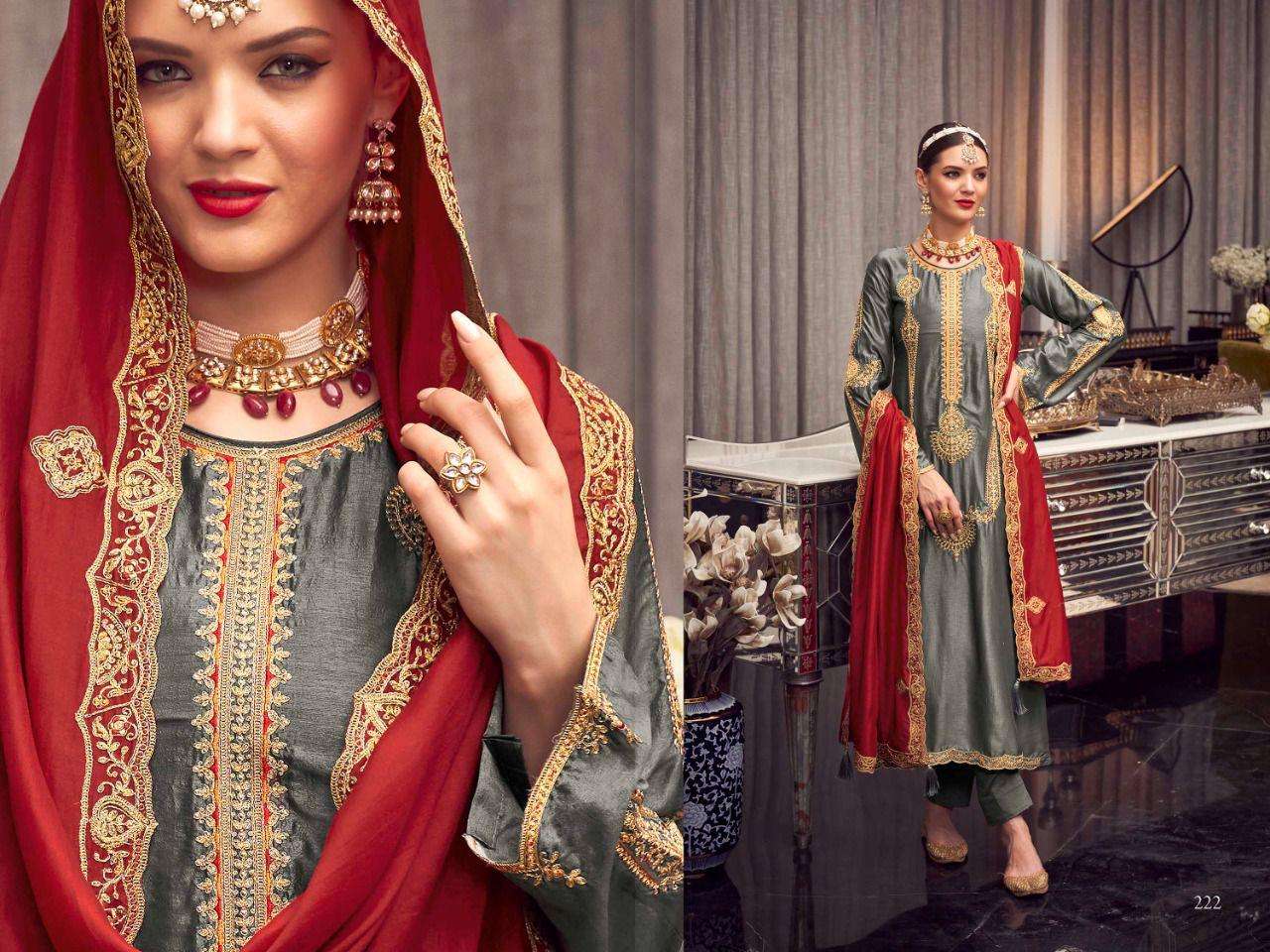 aiqa lifestyle hoonar 217-223 series party wear salwar suits collection wholesale price surat