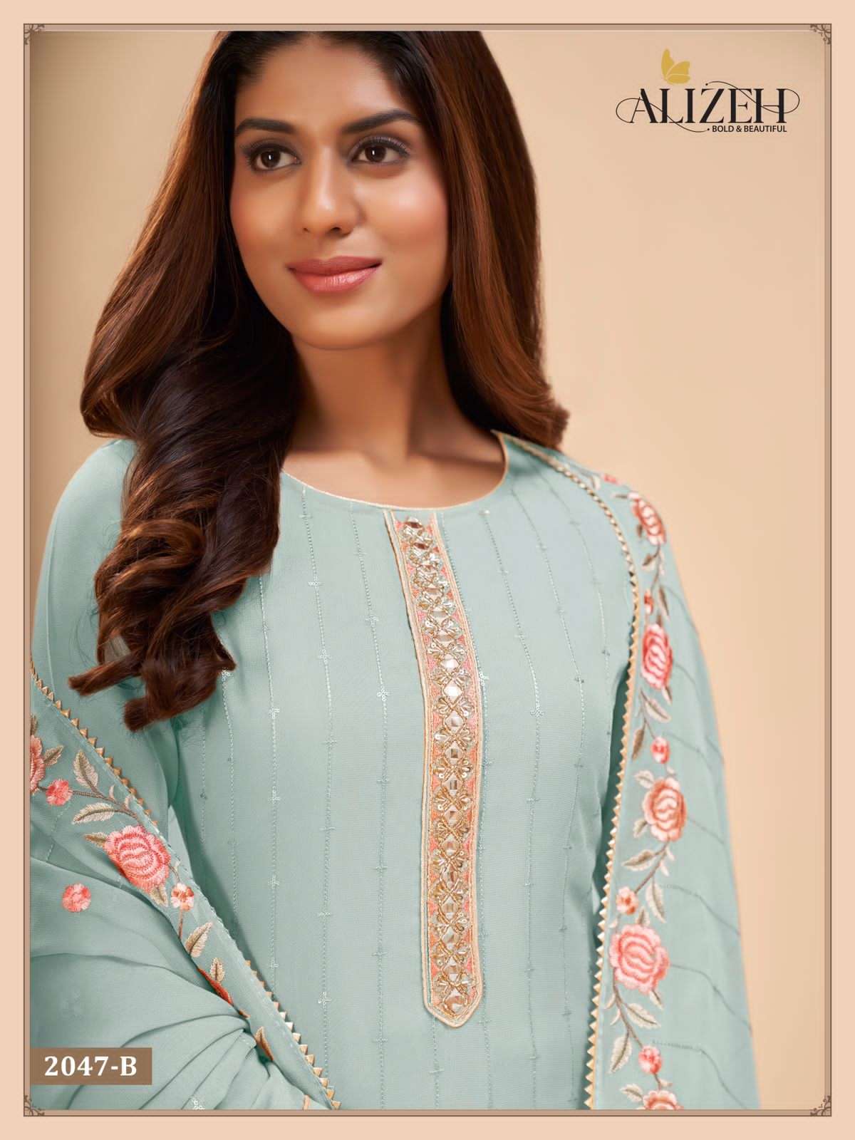 alizeh murad vol-11 2047 colour series georgette designer party wear salwar suits online shopping surat