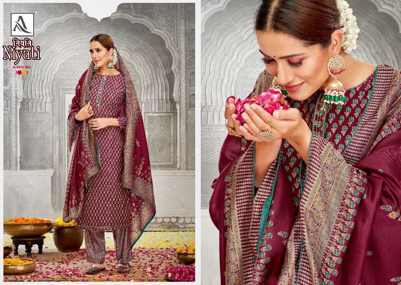 alok suits niyati pure viscose silk fancy salwar kameez wholesale price supplier surat