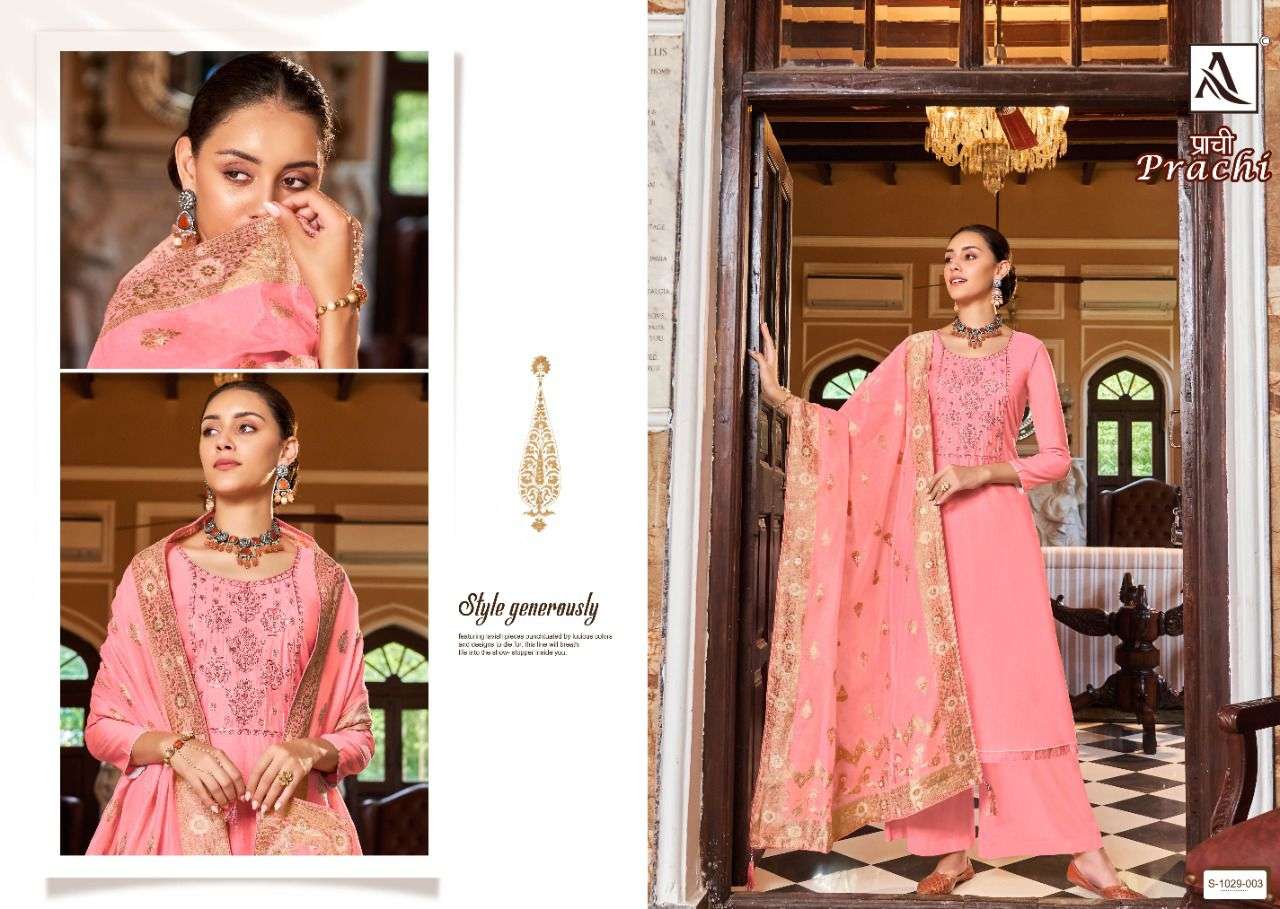 alok suits prachi salwar kameez catalogue pure viscose silk fancy dress material collection surat