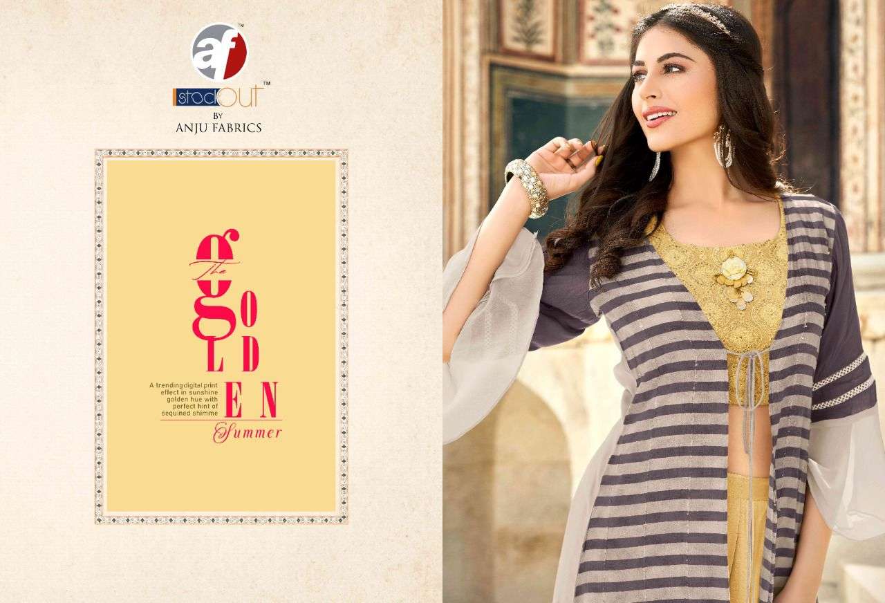 anju fabrics occasion 9001-9004 series jacket style designer kurtis wholesale price surat