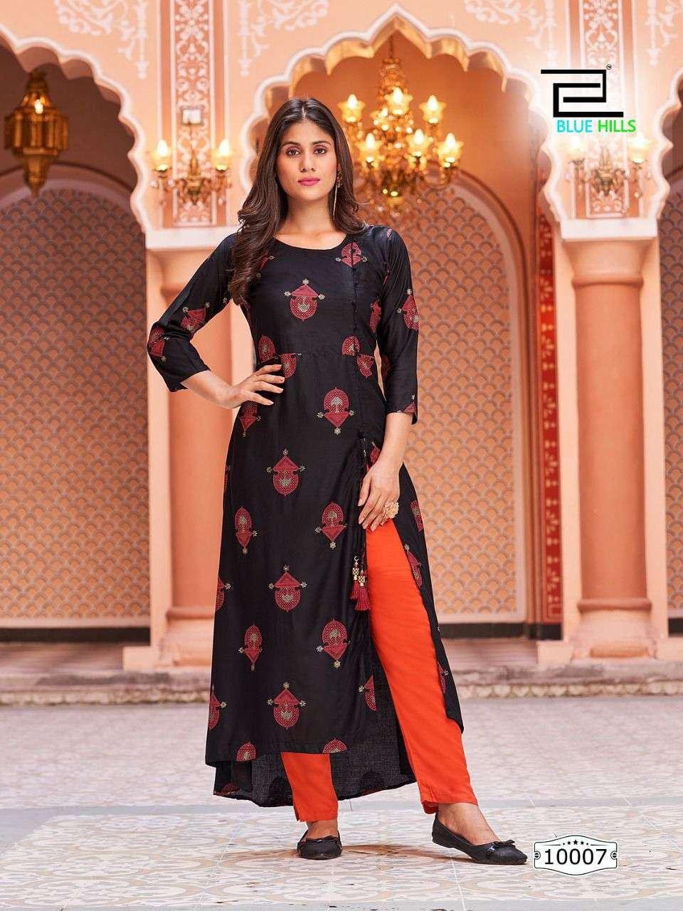 bluehills first date vol-10 10001-10008 series rayon up-dowon midi side cut dress collection wholesale price 