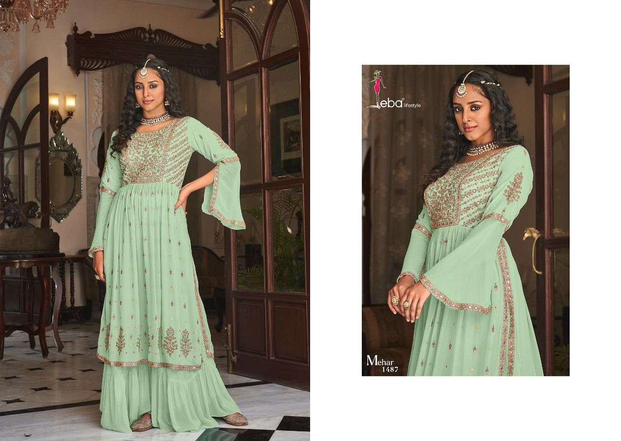 eba lifestyle mehar vol-21487-1490 series exclusive stich party wear salwar kameez online wholesale dealer surat 