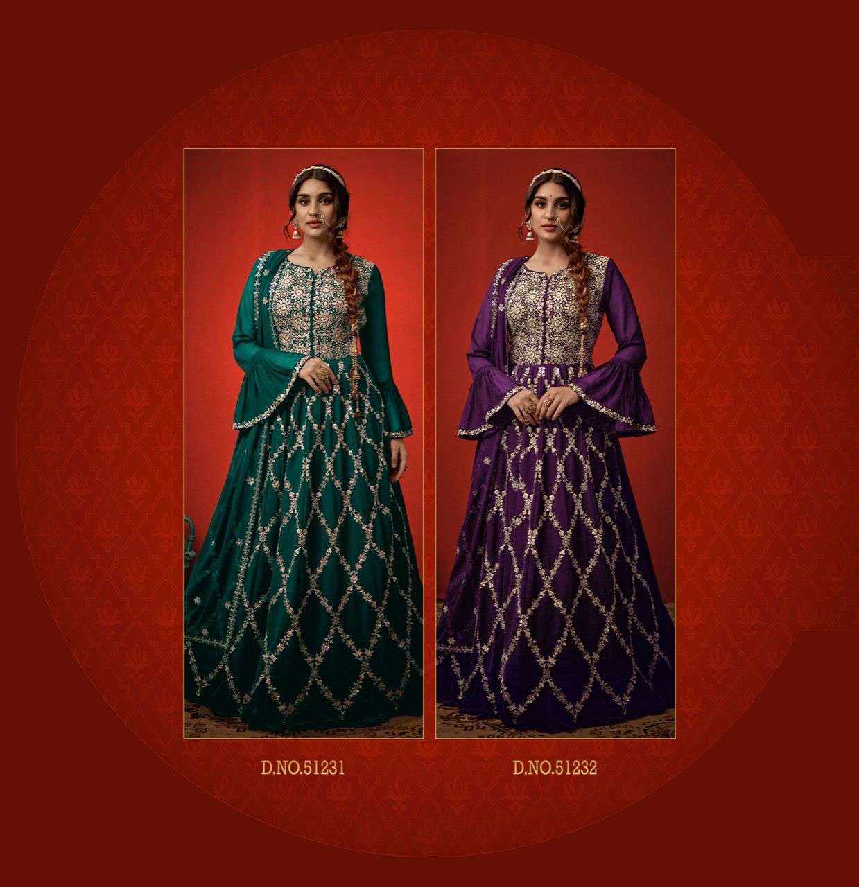 fiona fashion sangini karwa special 51231-51234 series party wear salwar kameez surat