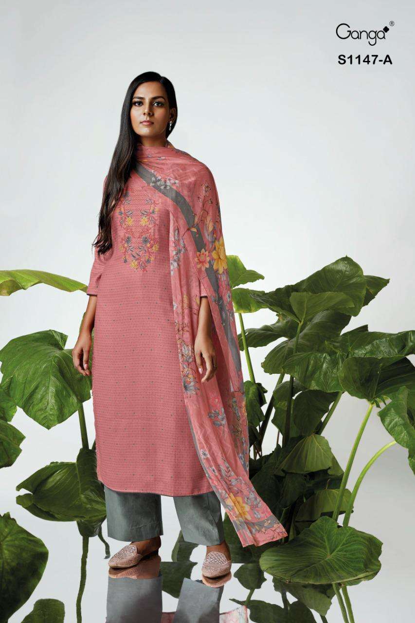 ganga anala 1147 colour series pasmina dobby winter exclusive salwar kameez wholesale price surat 