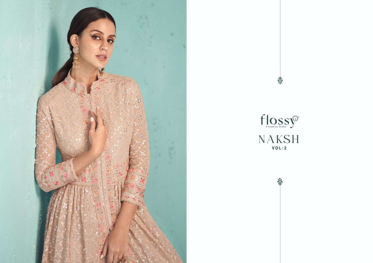 gramo flossy naksh vol 2 661-664 series party wear look readymade salwar suits collection surat