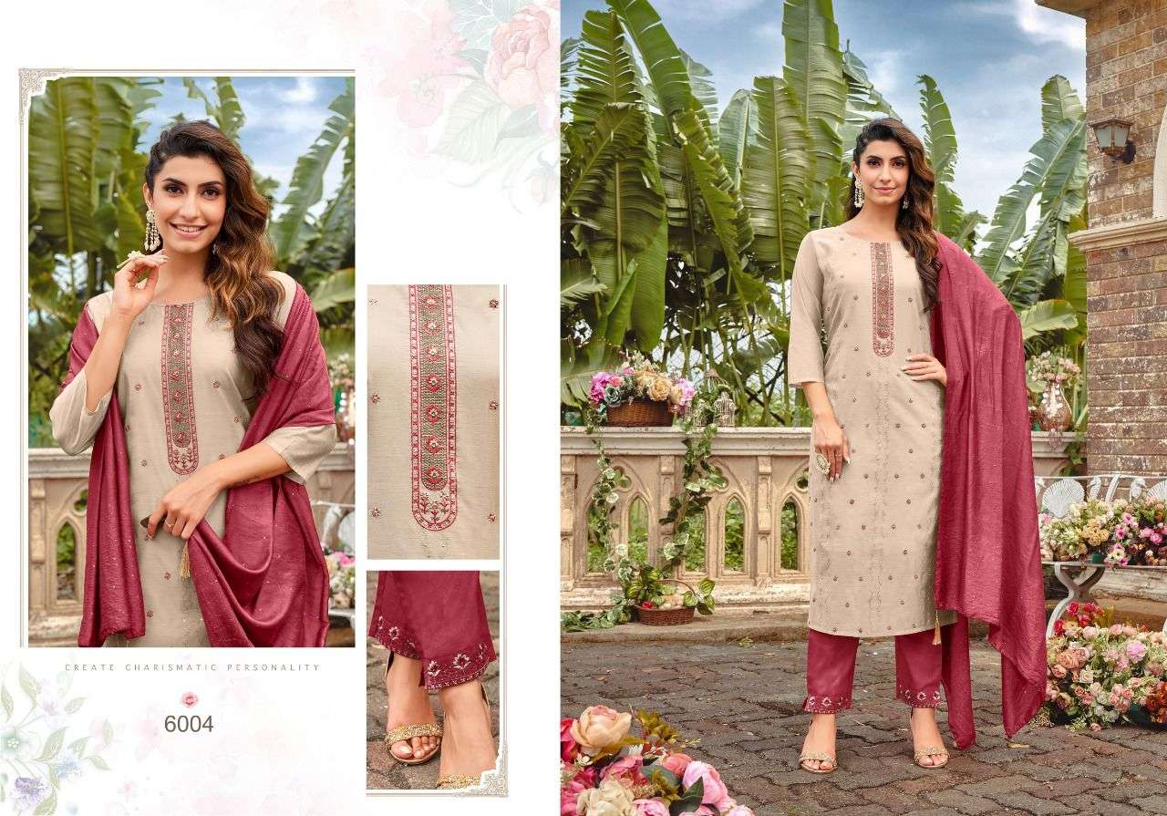 hariyaali kaashvi 6003-6010 series muslin silk ready made salwar kameez exclusive designer collection