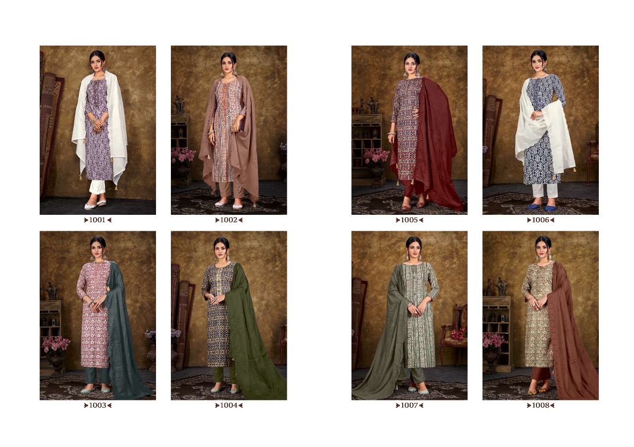 hermitage clothing vogue 1001-1008 series pure cotton salwar kameez wholesale dealer best price surat 