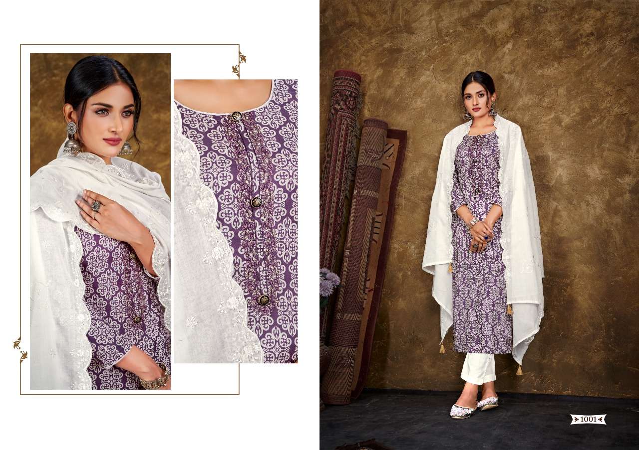 hermitage clothing vogue 1001-1008 series pure cotton salwar kameez wholesale dealer best price surat 