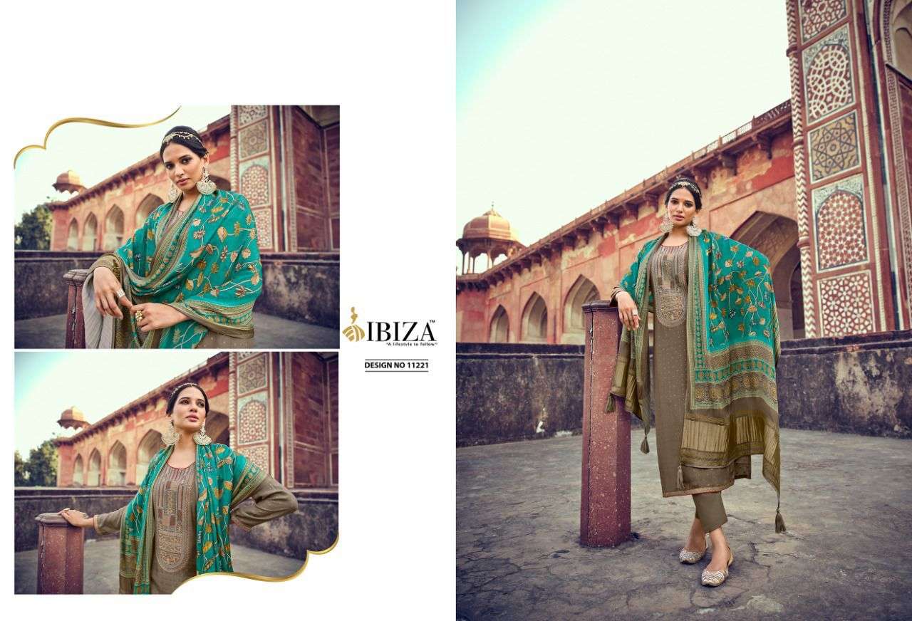 ibiza nayab pure muslin jaqaurd fancy dress material collection surat online market