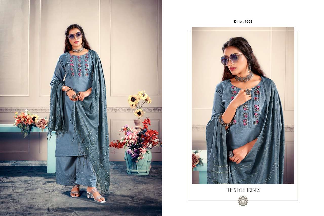jinesh nx aafareen 1001-1006 series parampara silk full stich kurtis bottom with dupatta set wholesale price 
