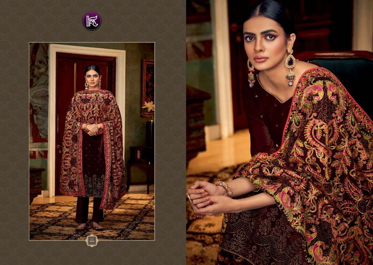 kala fashion presents kala heaven velvet with swarovski work salwar kameez wholesale price 