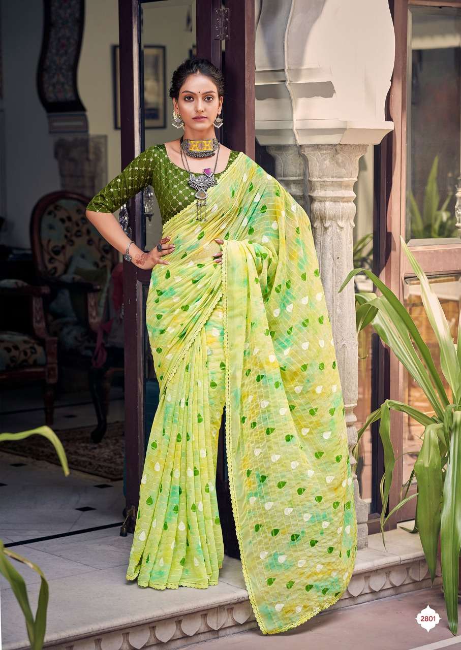 kashvi creation hetvi georgette fancy sarees collection wholesale price surat