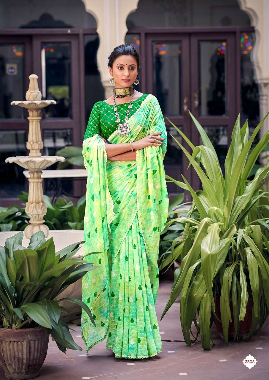 kashvi creation hetvi georgette fancy sarees collection wholesale price surat