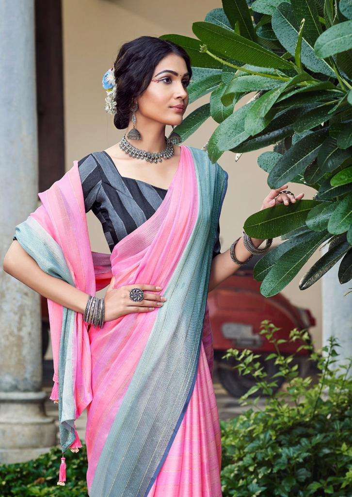 kashvi creation niva 2601-2610 series flora zari fancy look sarees collection wholesale price surat
