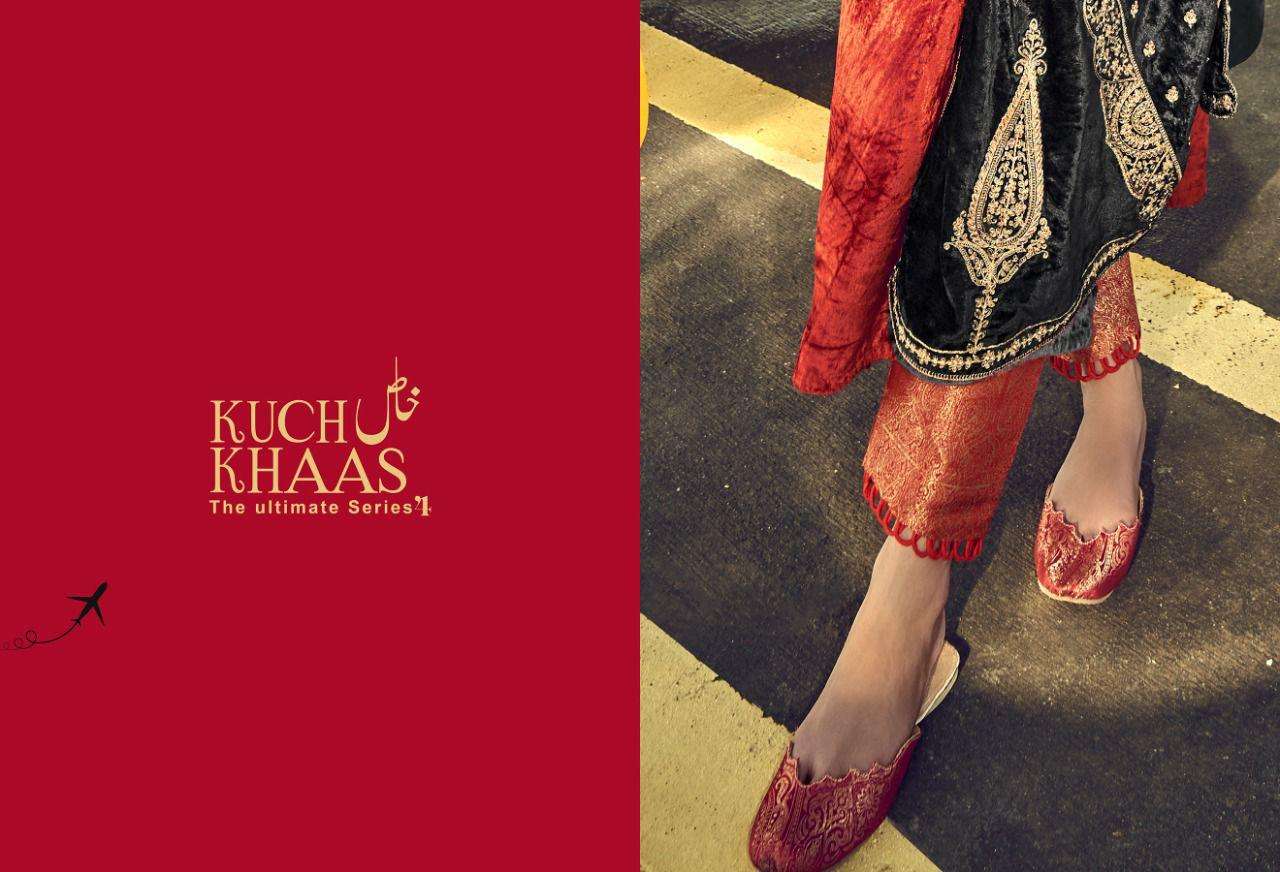 kuch khaas the ultimate series vol-7 1041-1048 series viscose velvet designer salwar kameez online wholesaler surat