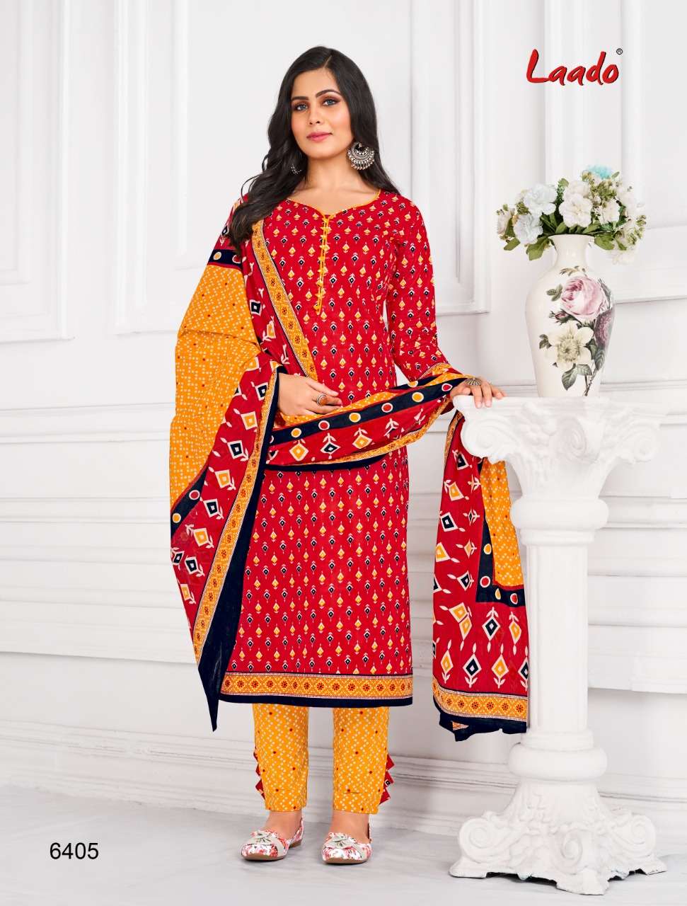 laado vol-64 6401-6420 series pure cotton salwar kameez wholesale best price surat