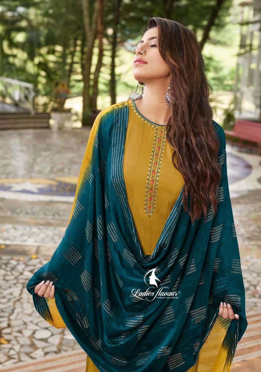 ladies flavour safar 1001-1005 series viscose dobby ready made collection wholesale price surat