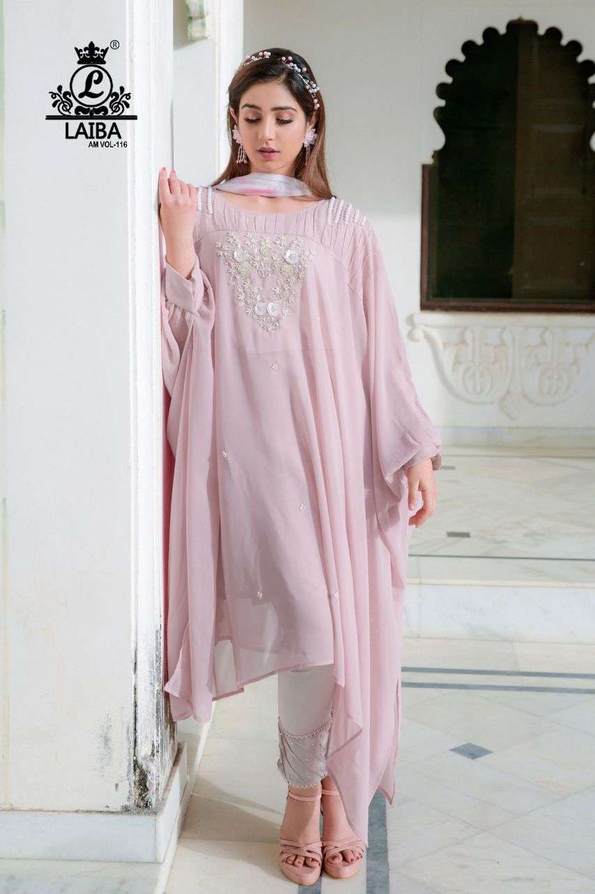 laiba am 116 designer tunic kaftan collection wholesale price supplier surat