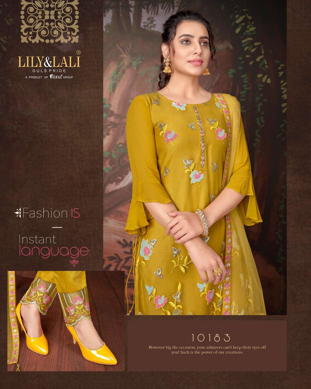 lily&lali merina 10181-10186 series designer fancy straight look kurtis bottom with dupatta set wholesale price