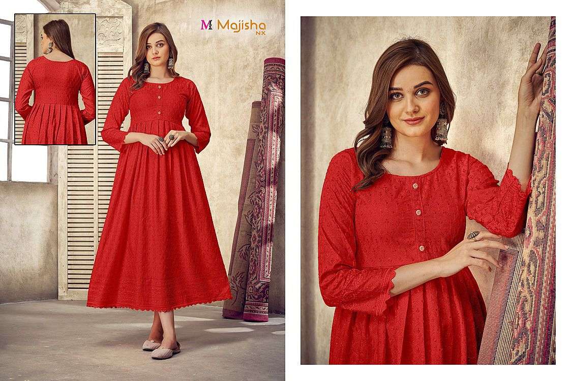 majisha nx college girl vol 1 rayon designer kurtis wholesale prive online supplier surat
