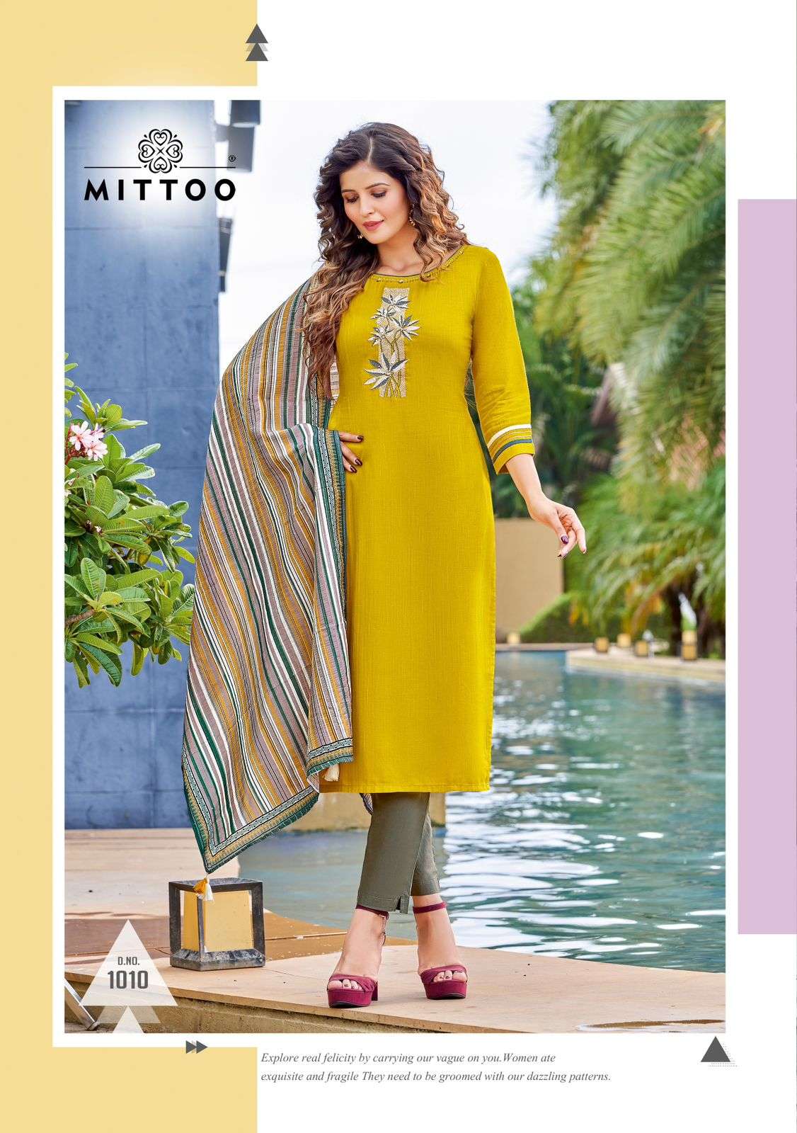mittoo shringar vol-6 1008-1013 series designer kurtis bottom with dupatta collection wholesale price 