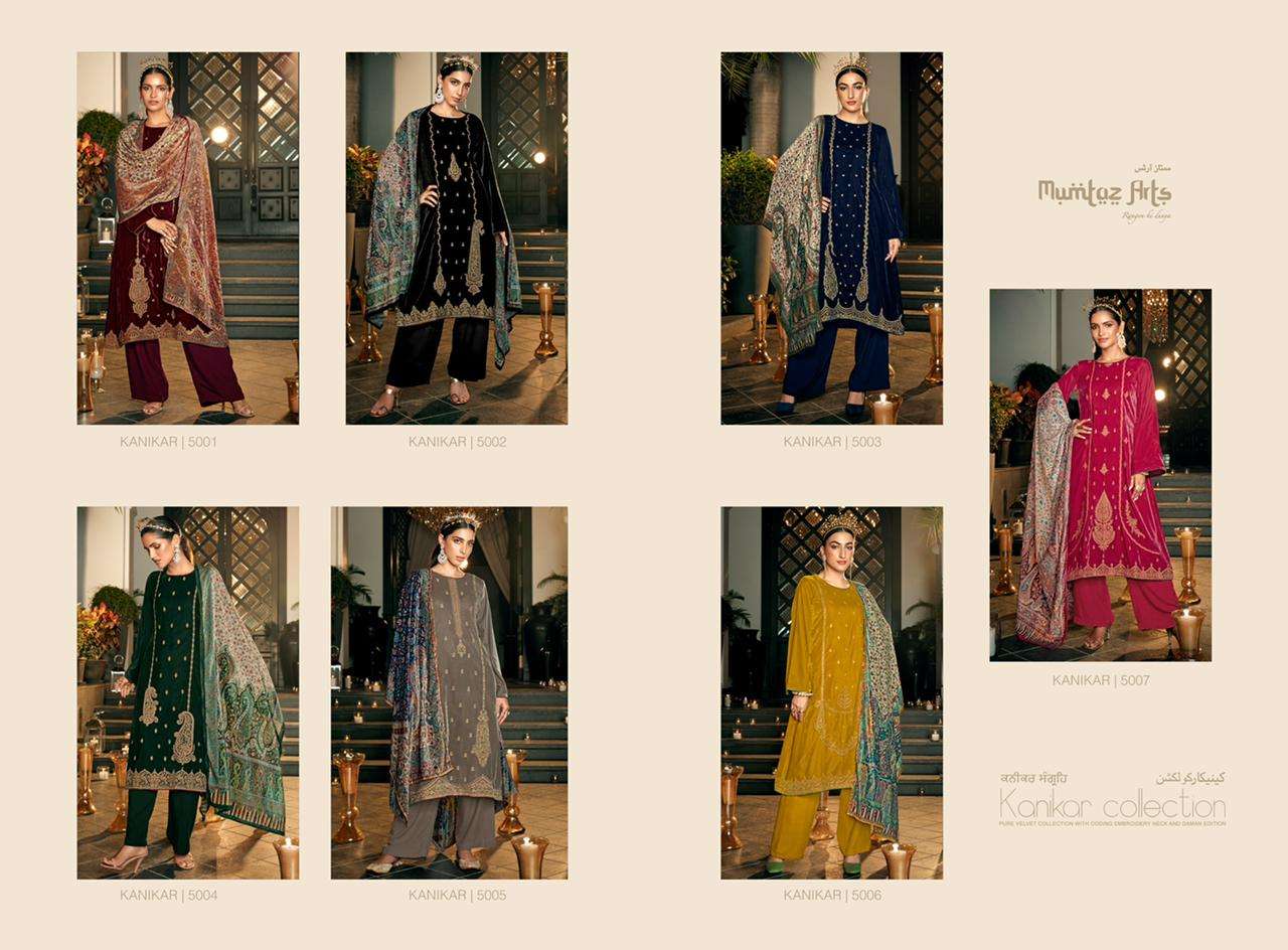 mumtaz arts by kanika collection 5001-5007 series exclusive designer salwar kameez online wholesaler surat 