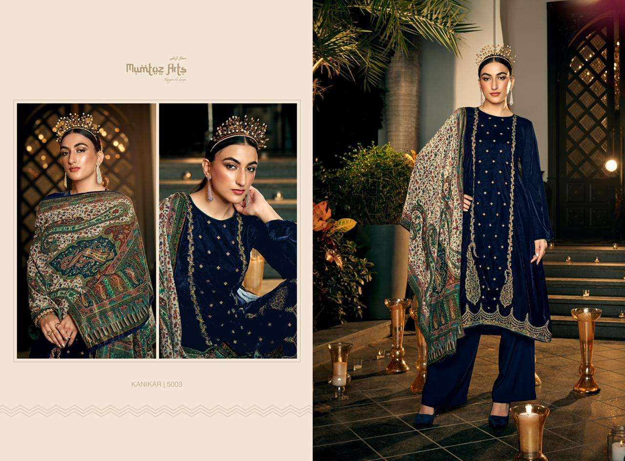 mumtaz arts by kanika collection 5001-5007 series exclusive designer salwar kameez online wholesaler surat 