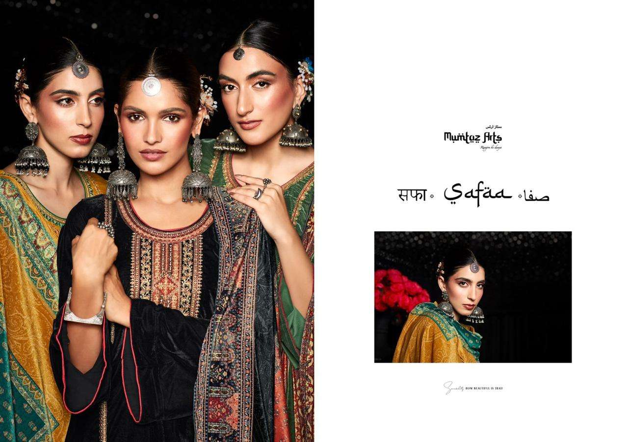 mumtaz arts safaa 2001-2007 series velvet superior quality salwar kameez wholesale price surat