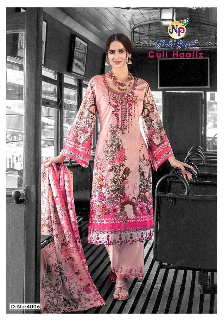 nandgopal gull hafiz vol-4 cotton karachi style dress material wholesale price surat market