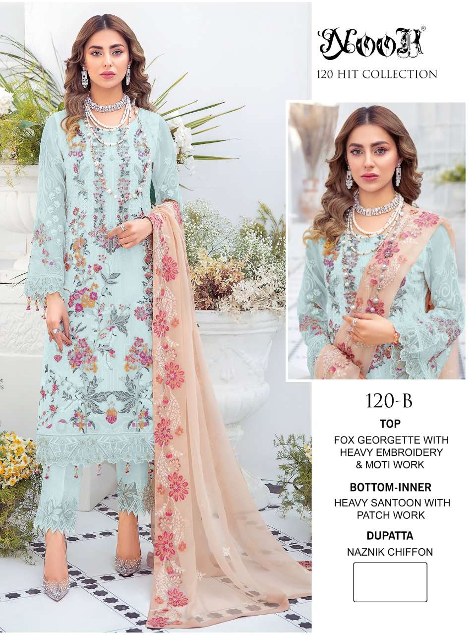 noor 120 hit collection party wear pakistani salwar kameez online wholesale price surat