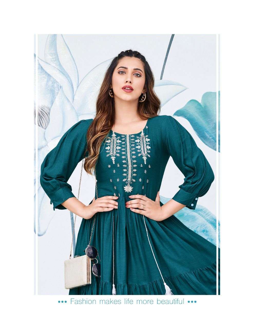 passion tree flair fly vol-11001-1006 reyon wrinkle desiger tunic top collection online price surat 