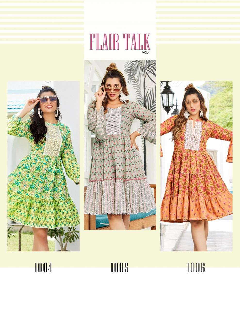 passion tree flair talk vol-1 1001-1006 series cotton western tunic catalogue online shopping wholesale best price surat
