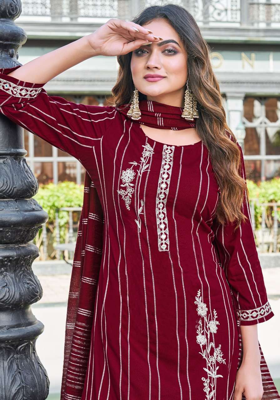 pink mirror radiacle 1001-1004 series viscose with embroidery full stich collection wholesale price 