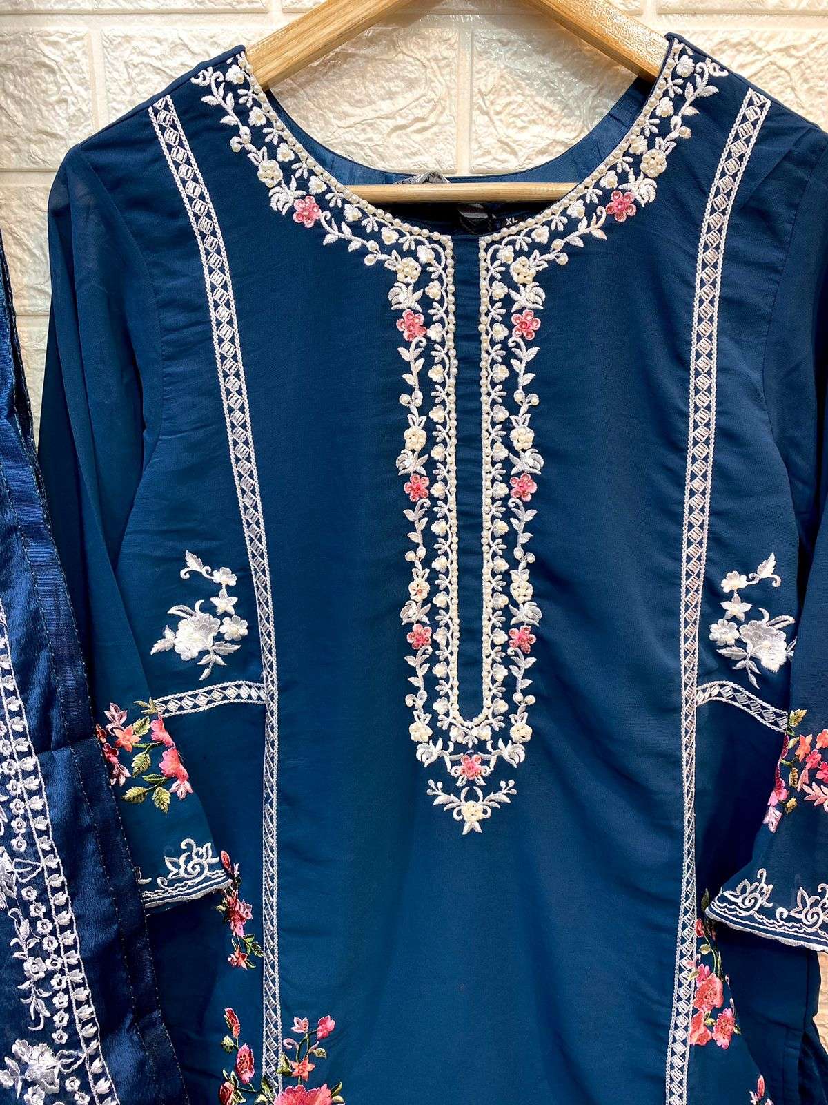 ramsha 1006 readymade georgette embroidered salwar kameez wholesale price surat