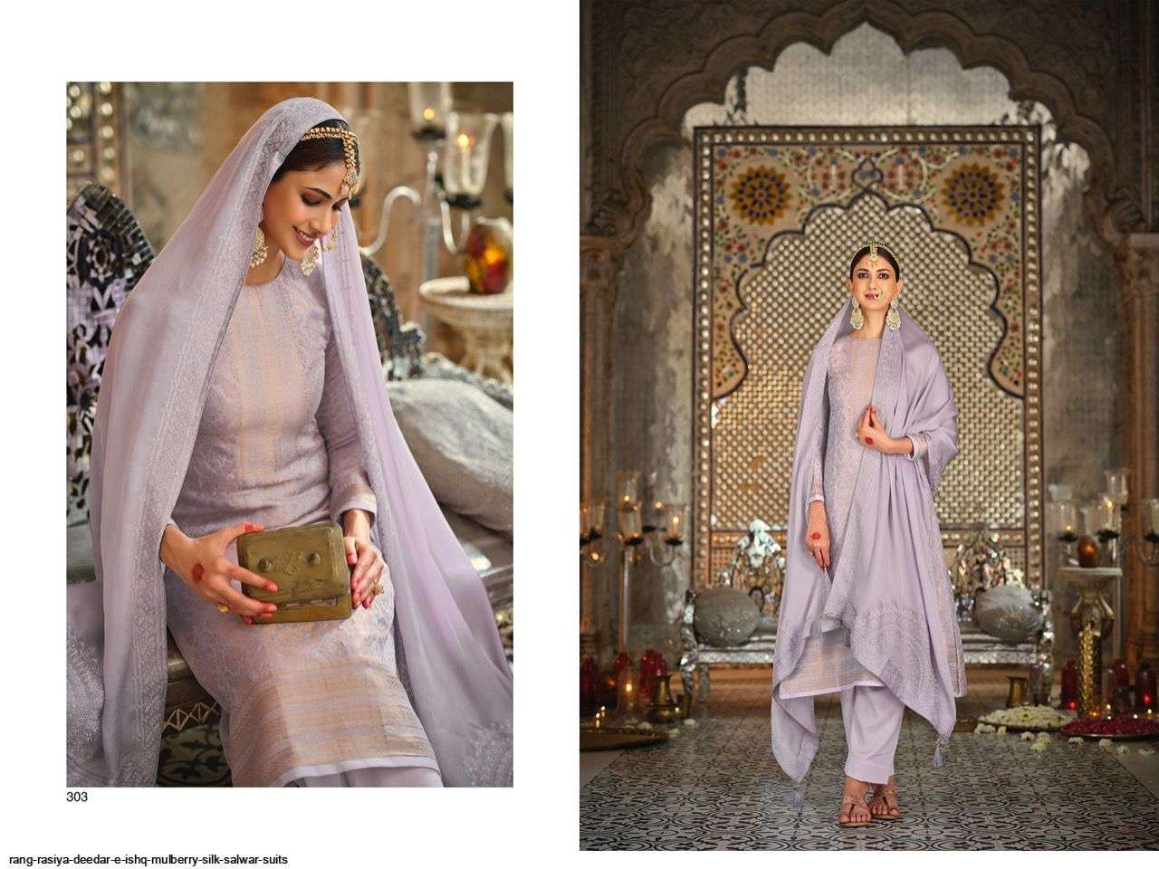 rang rasiya deedar e ishq 301-308 series mulbeery silk designer exclusive suits online wholesaler surat