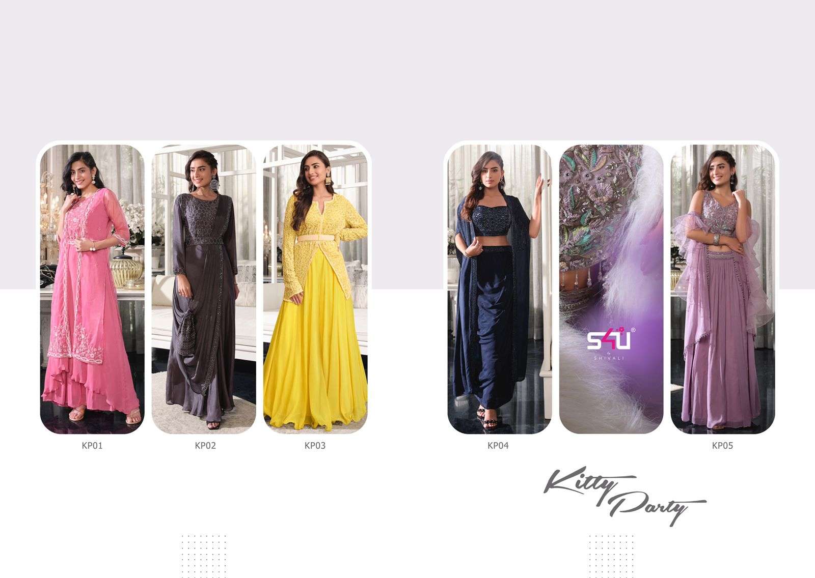 s4u kitty party 01-05 series designer party wear collection online wholesale price 