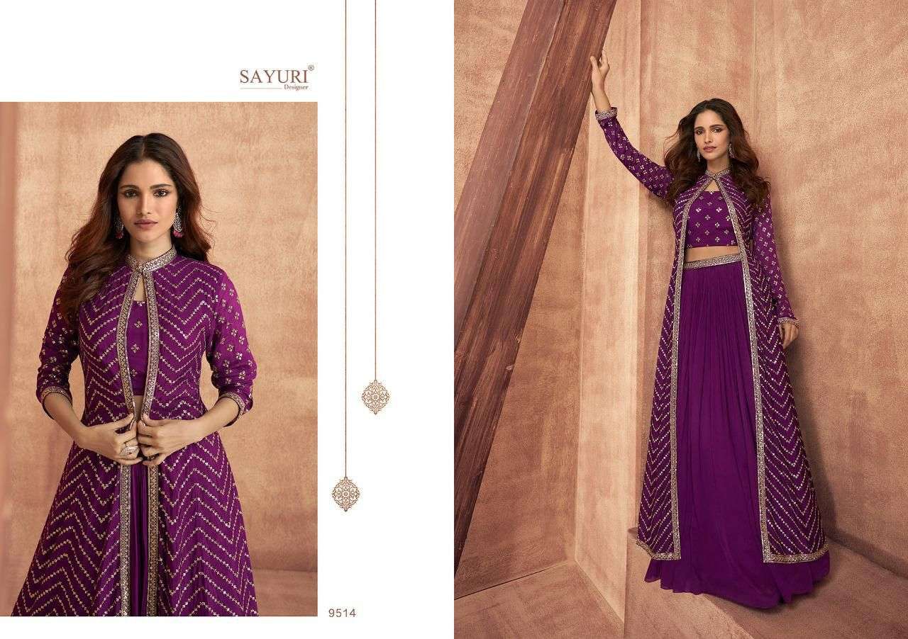 sayuri designer impression 9514 colours party wear salwar kameez wholesale price 