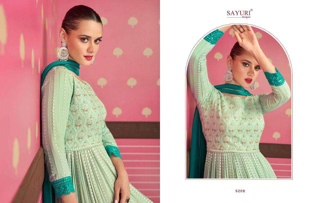 sayuri designer nayra 5207-5210 series party wear look party wear suits collection wholesale price