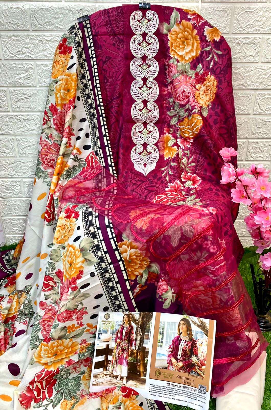 shai libas summers dream 1001-1005 series cotton suits with cotton dupatta pakisatni salwar kameez online surat