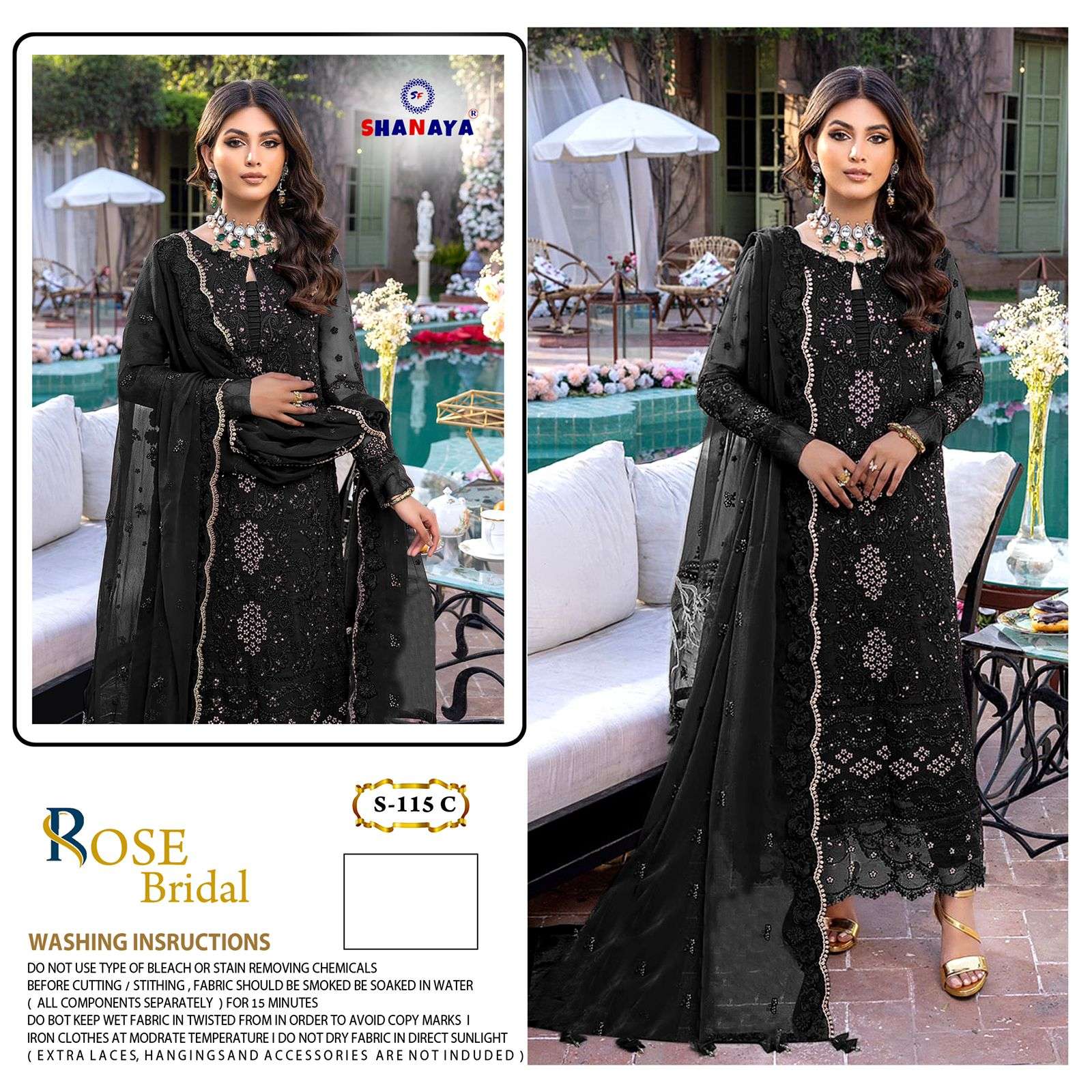 shanaya rose bridal s-115 colour edition pakistani salwar kameez online wholesaler surat 