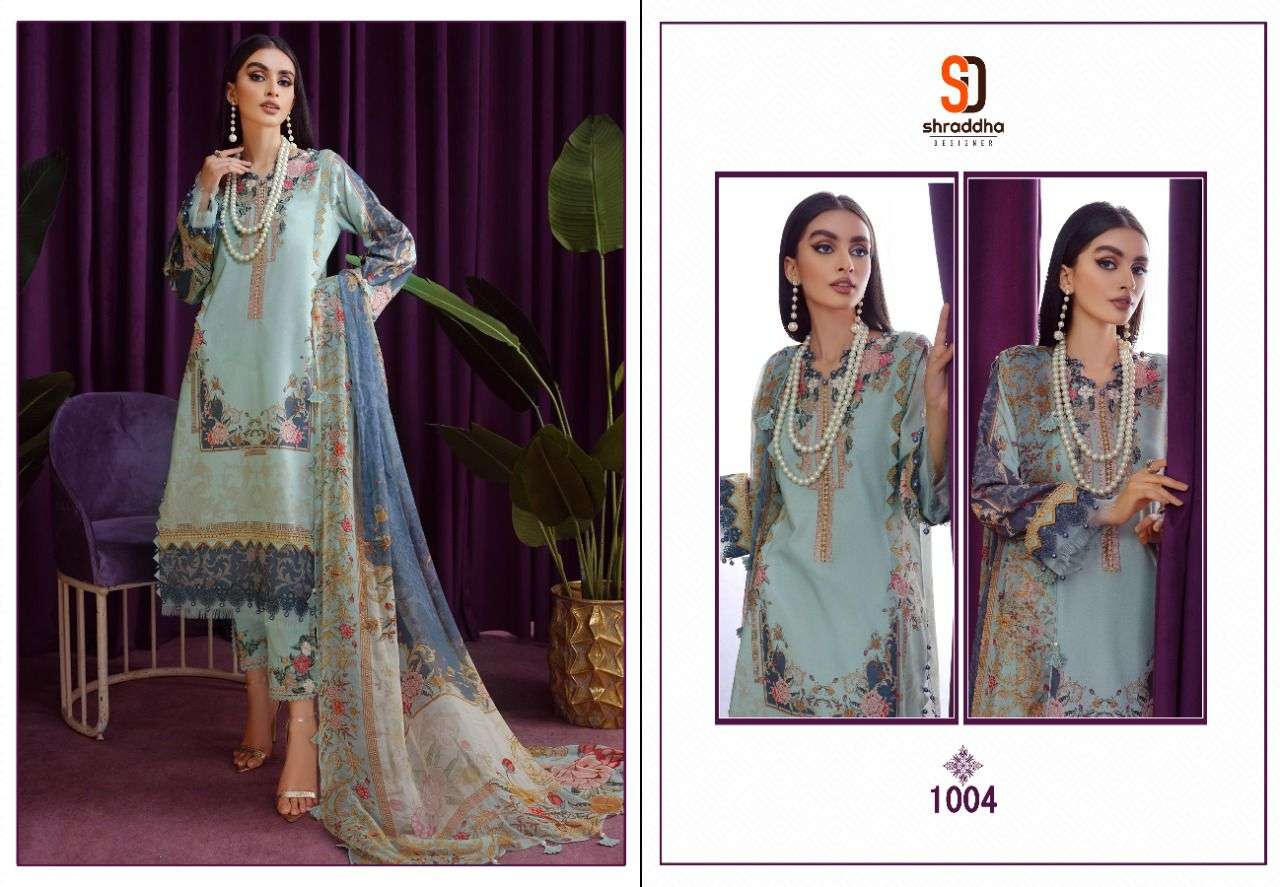 shraddha designer vintage 1001-1004 series heavy pashmina fancy salwar kameez surat