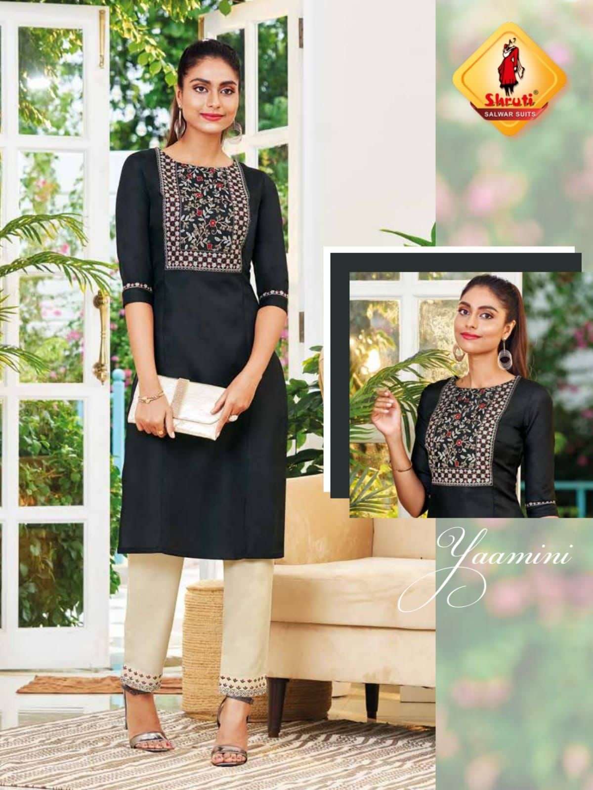 shruti panipuri vol 4 classy embroidered top with pant set wholesale price  online surat