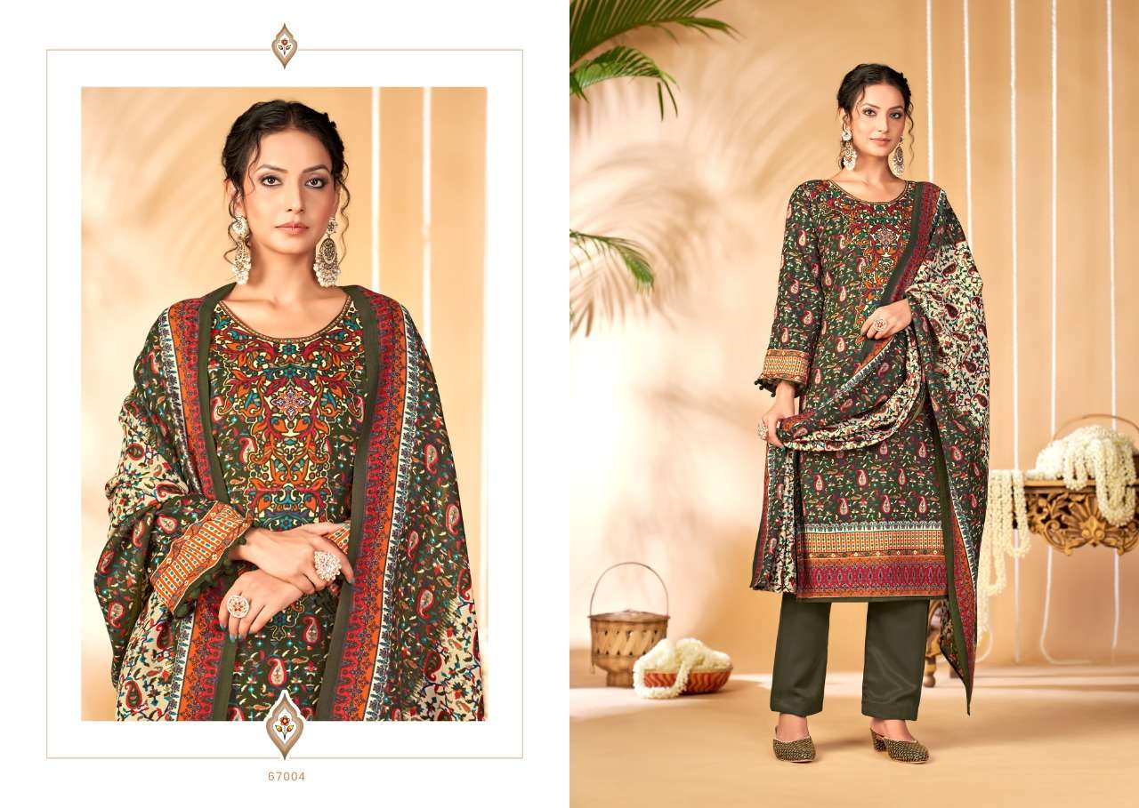 skt suits by tiara 67001-67008 series designer kalamkari pasmina printed salwar suits online wholesaler dealer surat 