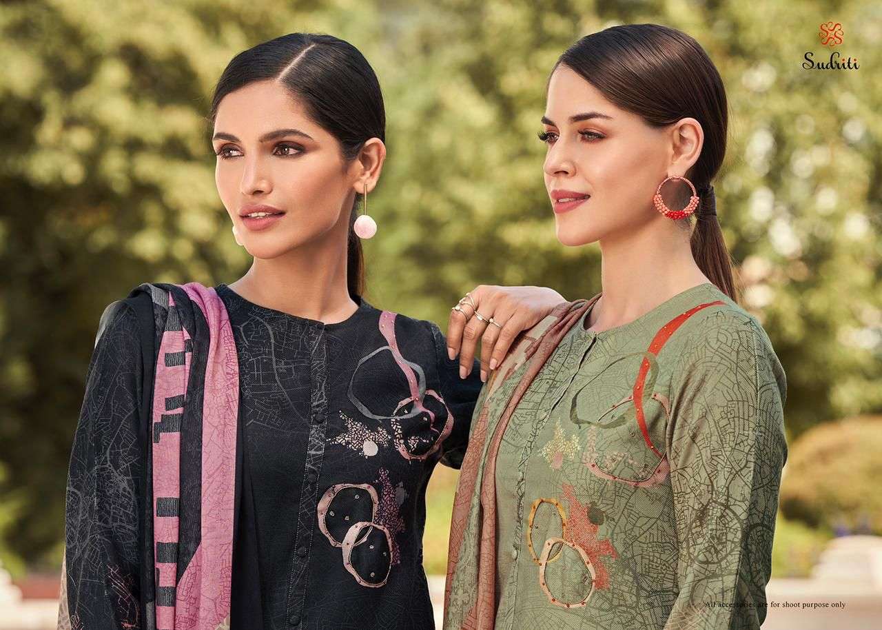sudriti rosa pasmina twill digital printed exclusive designer salwar suits online wholesale dealer surat textile 