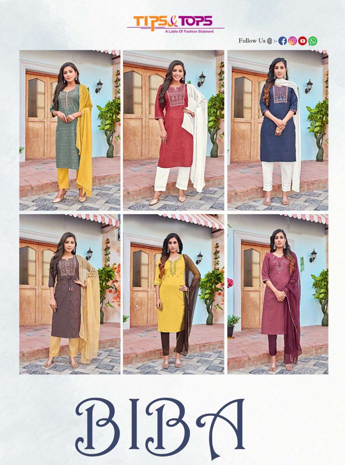 tips and tops biba festive wear fancy kurtis wholesale price online supplier surat