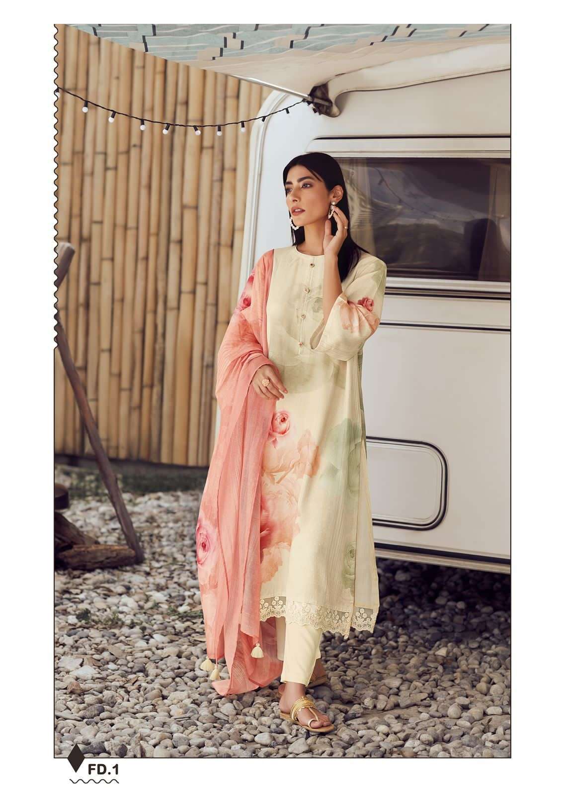 varsha fashion floral dream silk pashmina digital printed dress material collection wholesale price