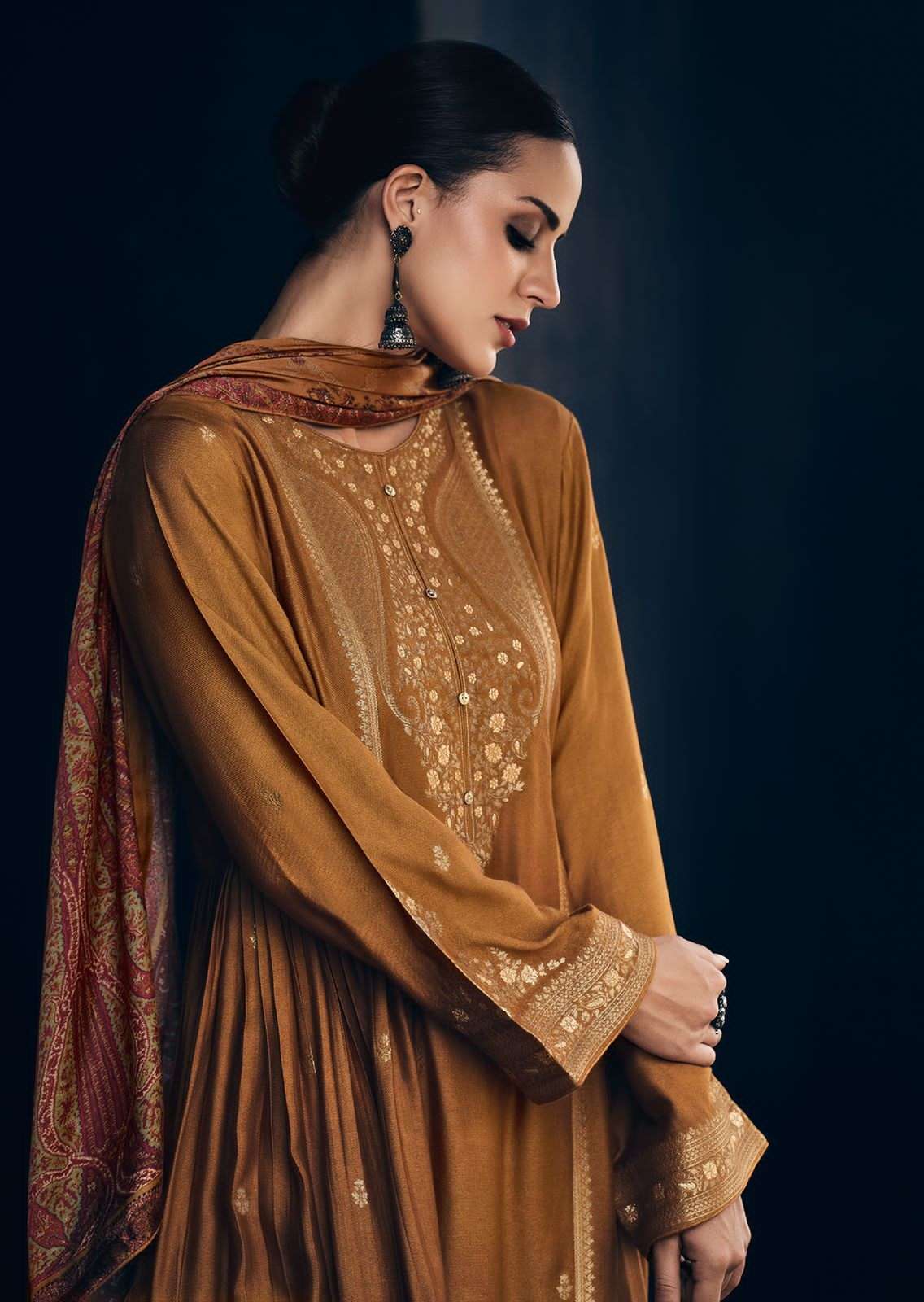 varsha fashion maryam viscose pashmina dress material collection wholesale price surat