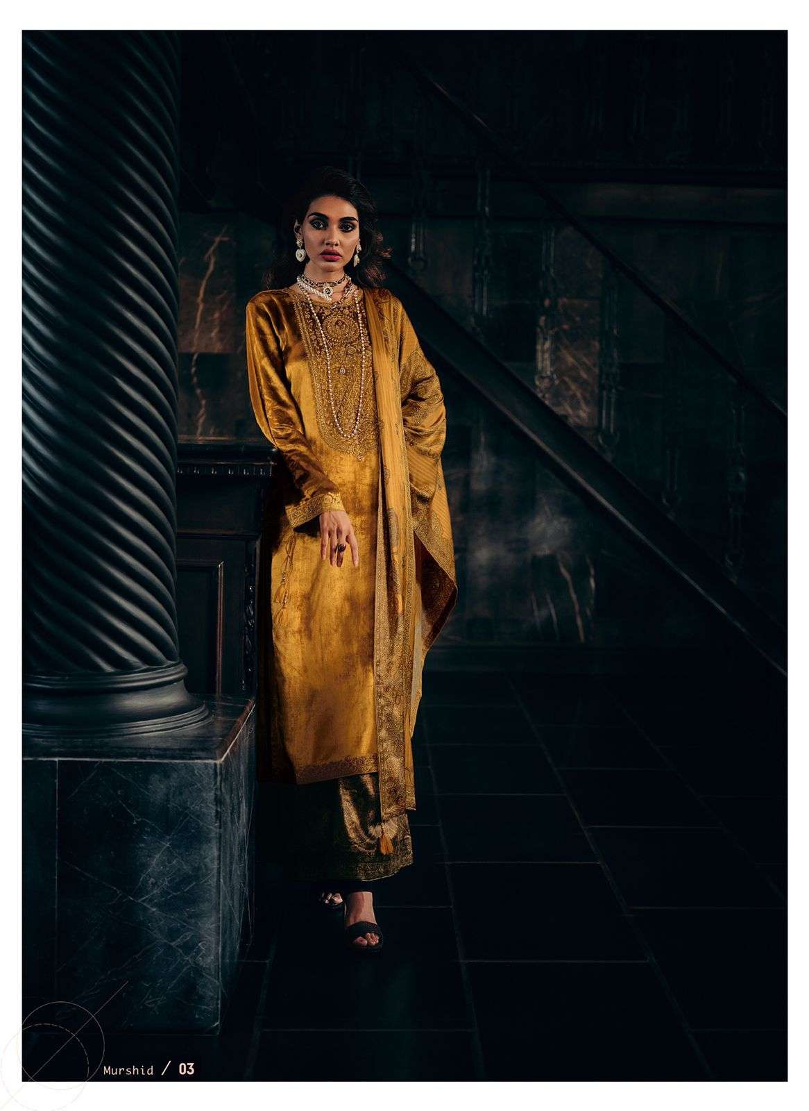varsha fashion murshid velvet designer embroidered suits collection wholesaler surat